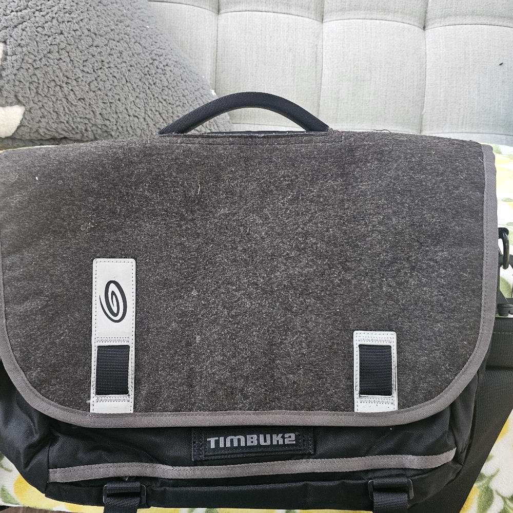 Timbuk2 Gray and Black Messenger Bag